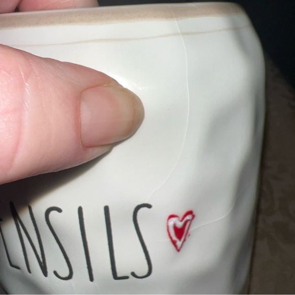 Utensil Holder Crock Kitchen Food Farmhouse - Picture 6 of 13